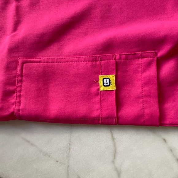 WonderWink HOT PINK Maternity Scrub Pants XS - Picture 5 of 7